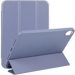 Mobigear Tri-Fold Gel iPad Mini 7 (2024) Hoes TPU,Kunstleer Bookcase - Lavendel