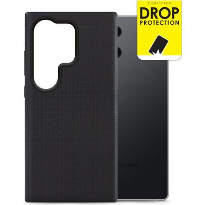 My Style Tough Samsung Galaxy S25 Ultra Hoesje Hardcase Backcover Shockproof - Transparant / Zwart