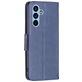 Mobigear Butterfly Samsung Galaxy A54 Hoesje Bookcase Portemonnee - Blauw
