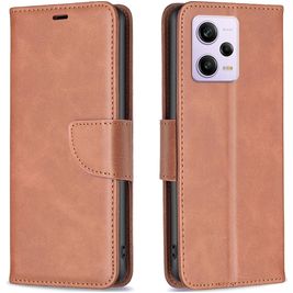 Mobigear Excellent Xiaomi Redmi Note 12 Pro Plus Hoesje Bookcase Portemonnee - Bruin