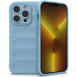 Mobigear Bumpy iPhone 14 Pro Hoesje Flexibel TPU Backcover - Blauw
