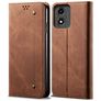 Mobigear Ranch Motorola Moto E14 Hoesje Bookcase Portemonnee - Bruin