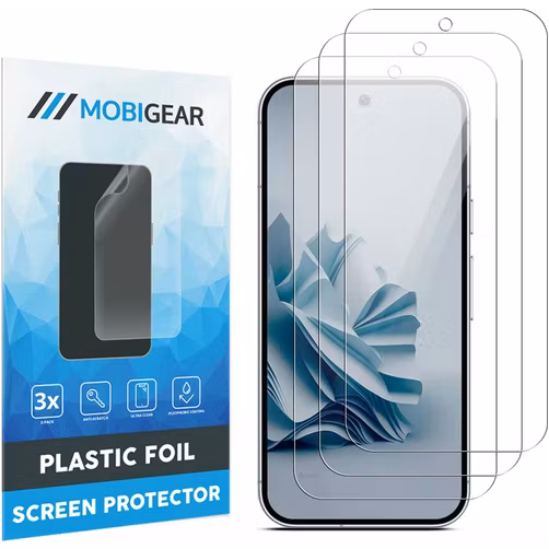 Mobigear Google Pixel 9 Screenprotector Folie - Case Friendly (3-Pack)