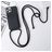 Mobigear Lanyard Card iPhone 15 Pro Max Siliconen Hoesje met koord en Pasjeshouder - Zwart