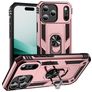 Mobigear Armor Ring iPhone 18 Pro Hoesje Hardcase Backcover Shockproof met Ringhouder - Roségoud