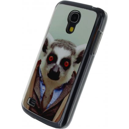 Xccess Metal Plate Samsung Galaxy S4 Mini Hoesje Aluminium Backcover - Funny Lemur