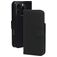 Mobiparts iPhone 16 Pro MagSafe Hoesje Echt Leer Uitneembare 2in1 Bookcase Portemonnee - Zwart