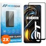 Mobigear Premium Realme GT Glazen Screenprotector - Case Friendly - Zwart (2-Pack)