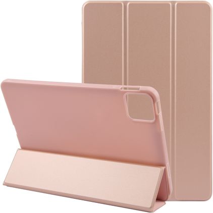 Mobigear Tri-Fold Gel iPad Air 11 Inch (2024) Hoes TPU,Kunstleer Bookcase - Roségoud
