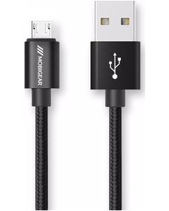 Mobigear USB-A naar Micro USB Kabel 1 m - Zwart