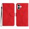 Mobigear Stitch iPhone 17 Hoesje Bookcase Portemonnee - Rood