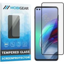 Mobigear Premium Motorola Moto G100 Glazen Screenprotector - Case Friendly - Zwart