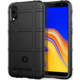 Mobigear Rugged Shield Xiaomi Redmi 9A Hoesje Flexibel TPU Backcover Shockproof - Zwart
