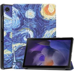 Mobigear Tri-Fold Samsung Galaxy Tab A8 10.5 (2021) Hoes Bookcase - Starry Sky