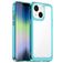 Mobigear Crystal iPhone 14 Plus Hoesje Hardcase Backcover - Transparant / Turquoise