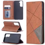 Mobigear Rhombus Slim Samsung Galaxy S21 Hoesje Bookcase - Bruin