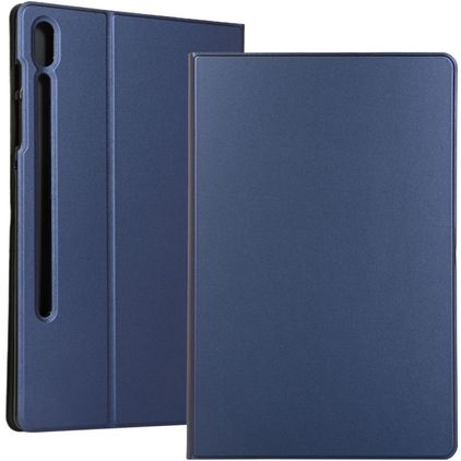 Mobigear Folio Samsung Galaxy Tab S7 Plus Hoes Bookcase + Stylus Houder - Donkerblauw