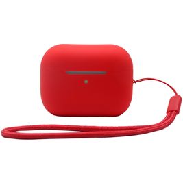 Mobigear Lanyard Apple AirPods Pro 2 Hoesje Flexibel Siliconen - Rood Mobigear Lanyard Apple AirPods Pro 2 Hoesje Flexibel Siliconen - Rood