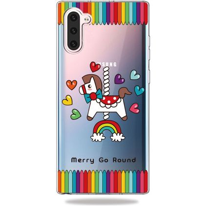 Mobigear Design Samsung Galaxy Note 10 Hoesje Flexibel TPU Backcover - Draaimolen