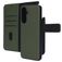 Mobiparts Samsung Galaxy A17 Hoesje Echt Leer Uitneembare 2in1 Bookcase Portemonnee - Groen
