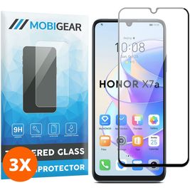 Mobigear Premium HONOR X7A Glazen Screenprotector - Case Friendly (3-Pack)