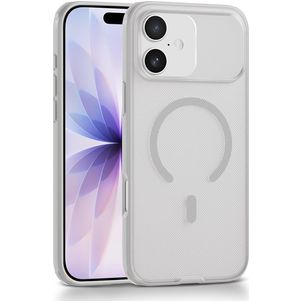 Mobigear Shockproof Grip iPhone 17 MagSafe Hoesje Hardcase Backcover - Wit