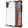 Mobigear Honeycomb Doorzichtig Samsung Galaxy A11 Hoesje Hardcase Backcover Shockproof - Transparant