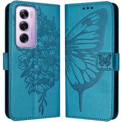 Mobigear Butterfly OPPO Reno 12 Pro Hoesje Bookcase Portemonnee - Blauw