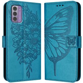 Mobigear Butterfly Nokia G42 Hoesje Bookcase Portemonnee - Blauw