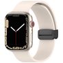 Mobigear Sport Mag Siliconen Apple Watch Bandje Magneetsluiting - 42/41/40/38 mm - Sterrenlicht