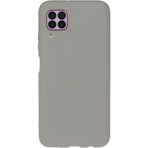 Mobigear Colors Huawei P40 Lite Hoesje Flexibel TPU Backcover - Grijs