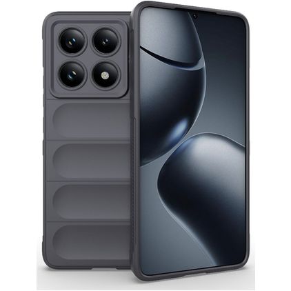 Mobigear Bumpy Xiaomi 14T Pro Hoesje Flexibel TPU Backcover - Grijs