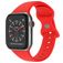 Mobigear Sport Dual Siliconen Apple Watch Bandje Druksluiting - 42/41/40/38 mm - Rood