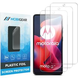 Mobigear Motorola Moto G24 Screenprotector Folie - Case Friendly (3-Pack)