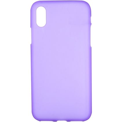 Mobigear Colors iPhone XS Max Hoesje Flexibel TPU Backcover - Paars