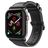 Dux Ducis Business Leren Apple Watch Bandje Gespsluiting - 49/46/45/44 mm - Zwart