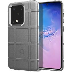 Mobigear Rugged Shield Samsung Galaxy Note 20 Hoesje Flexibel TPU Backcover Shockproof - Grijs