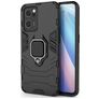 Mobigear Armor Ring OPPO Find X5 Lite Hoesje Hardcase Backcover Shockproof met Ringhouder - Zwart