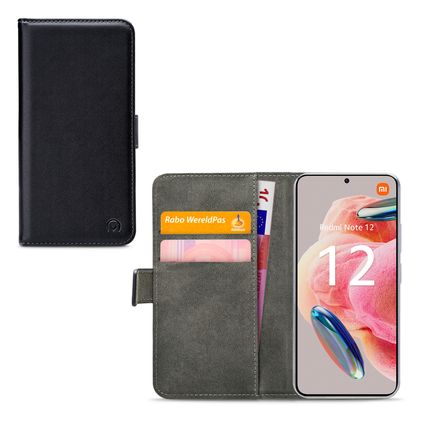 Mobilize Classic Gelly Wallet Xiaomi Redmi Note 12 Hoesje Bookcase Portemonnee - Zwart