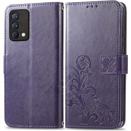 Mobigear Clover Realme GT Master Edition Hoesje Bookcase Portemonnee - Paars