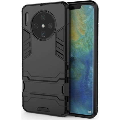 Mobigear Armor Stand Huawei Mate 30 Hoesje Hardcase Backcover Shockproof met Standaard - Zwart