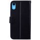 Mobigear Roses iPhone XR Hoesje Bookcase Portemonnee - Zwart