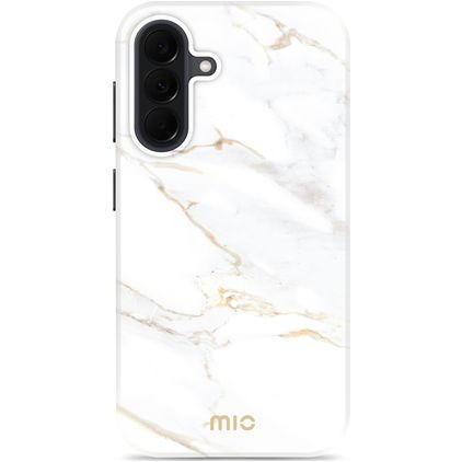 MIO Samsung Galaxy A37 MagSafe Hoesje Hardcase Backcover - White Marble