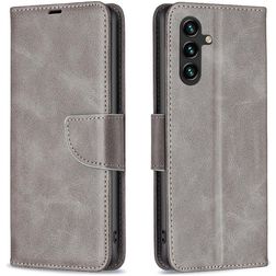 Mobigear Excellent Samsung Galaxy S25 FE Hoesje Bookcase Portemonnee - Grijs