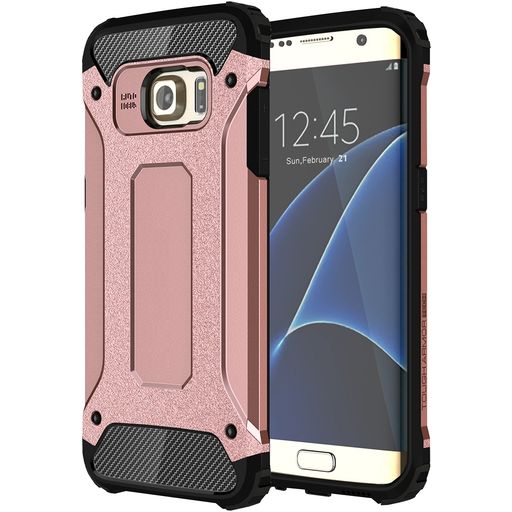 Mobigear Outdoor Samsung Galaxy S7 Edge Hoesje Hardcase Backcover Shockproof - Roségoud