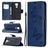 Mobigear Butterfly Xiaomi Redmi Note 9 Hoesje Bookcase Portemonnee - Blauw