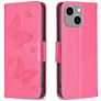 Mobigear Butterfly iPhone 15 Plus Hoesje Bookcase Portemonnee - Magenta
