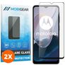 Mobigear Premium Motorola Moto E22i Glazen Screenprotector - Case Friendly - Zwart (2-Pack)