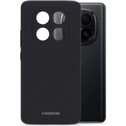 Mobilize Rubber Gelly Xiaomi Redmi Note 14 Pro Plus 5G Hoesje Flexibel TPU Backcover - Zwart