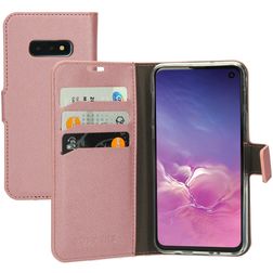 Mobiparts Saffiano Wallet Samsung Galaxy S10e Hoesje Bookcase Portemonnee - Roze
